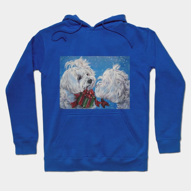 Maltese Fine Art Painting Hoodie by LASHEPARD